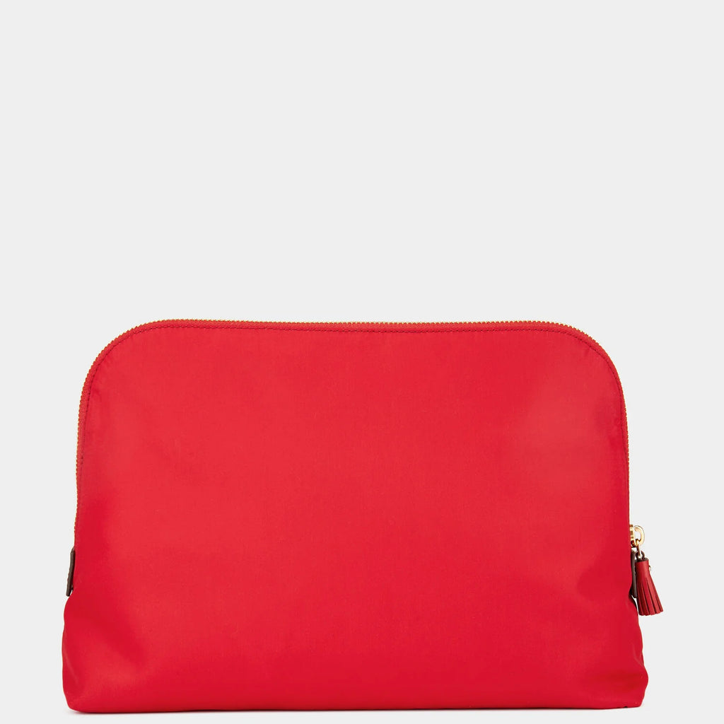 Lotions and Potions in Red ECONYL regenerated nylon with capra leather