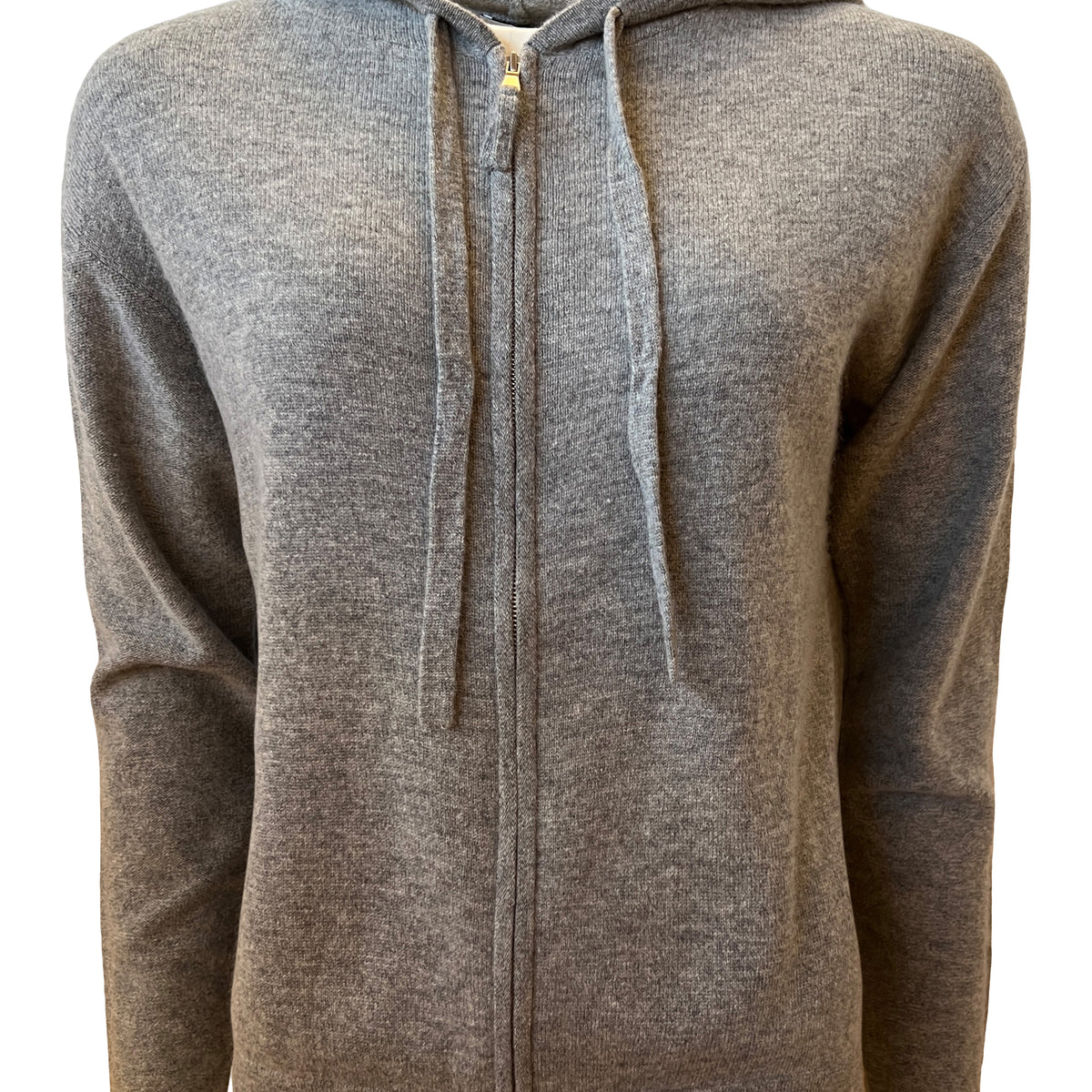 Soft Grey Wool Cashmere Hoodie– aquelboutique