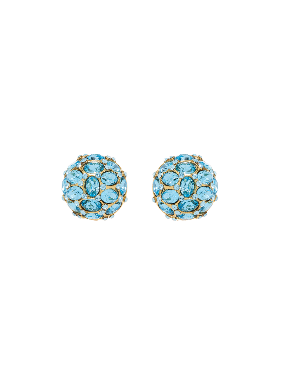 Aquamarine clip hot sale on earrings